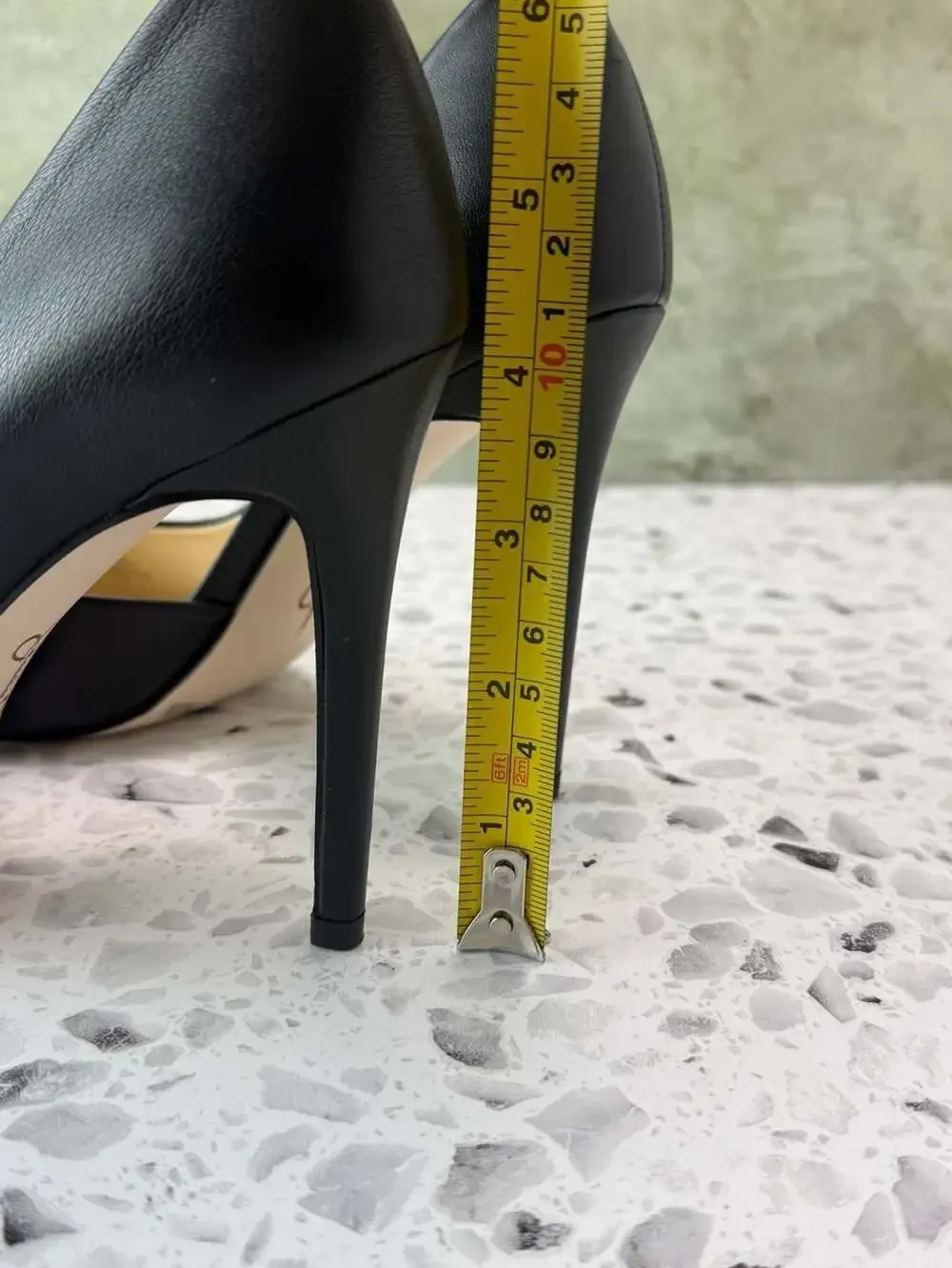Jessica Simpson Prizma Black D'Orsay Pointed Toe Stiletto Pumps Sz 8W